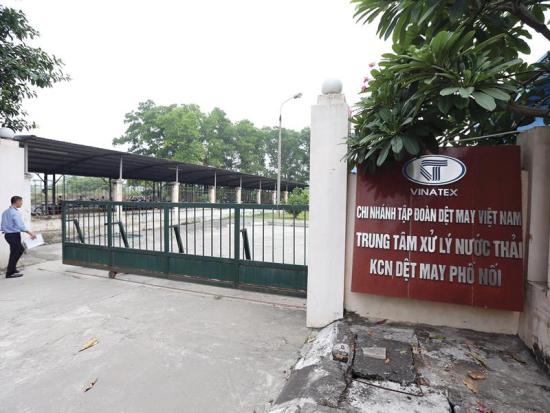 Hưng Yên Chi nhánh Vinatex bị phạt hơn 550 triệu đồng do xả nước thải vượt quy chuẩn kỹ thuật