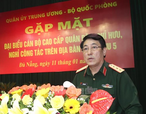 Gặp mặt cán bộ cao cấp quân đội nghỉ hưu, nghỉ công tác trên địa bàn Quân khu 5