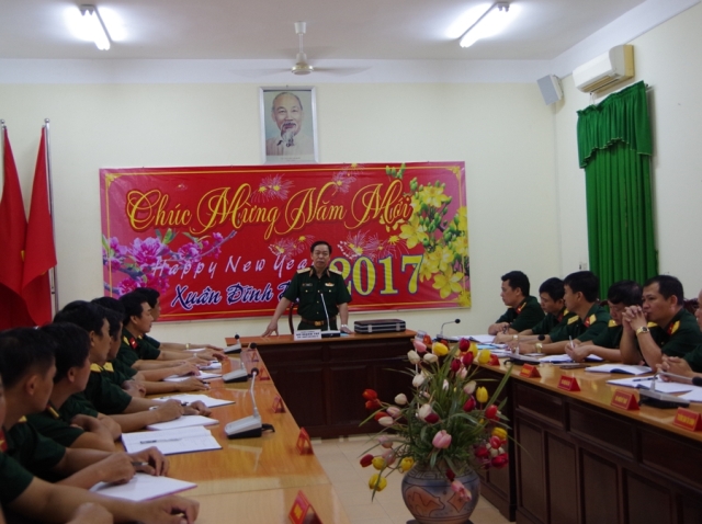 Bộ Tư lệnh Tăng thiết giáp kiểm tra các đơn vị đón Tết Đinh Dậu 2017
