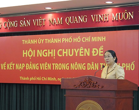 Thành ủy TP Hồ Chí Minh bàn giải pháp đẩy mạnh phát triển đảng viên trong nông dân