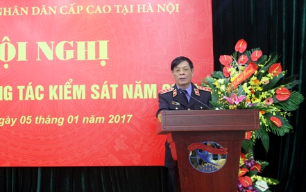 Viện kiểm sát nhân dân cấp cao tại Hà Nội triển khai công tác năm 2017