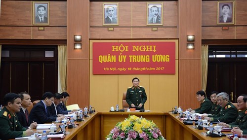 Quân ủy Trung ương kiểm điểm kết quả lãnh đạo năm 2016 gắn với thực hiện Nghị quyết Trung ương 4 khóa XII