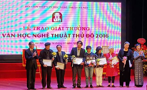 26 tác phẩm nghệ thuật nhận giải thưởng văn học nghệ thuật Thủ đô