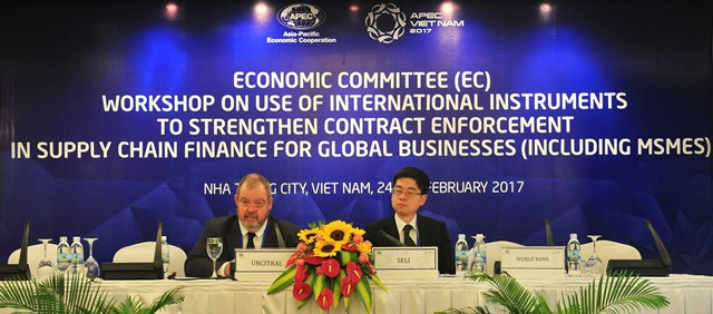 APEC 2017  Tăng cường thực thi hợp đồng trong tài chính chuỗi cung ứng