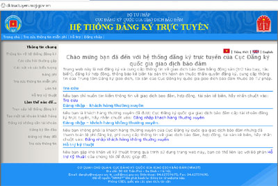 Đẩy mạnh công khai hóa thông tin về biện pháp bảo đảm đã đăng ký