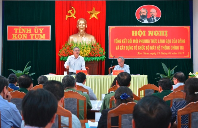 Kon Tum Đề xuất quy định rõ chế độ trách nhiệm của người đứng đầu cấp ủy, tổ chức đảng