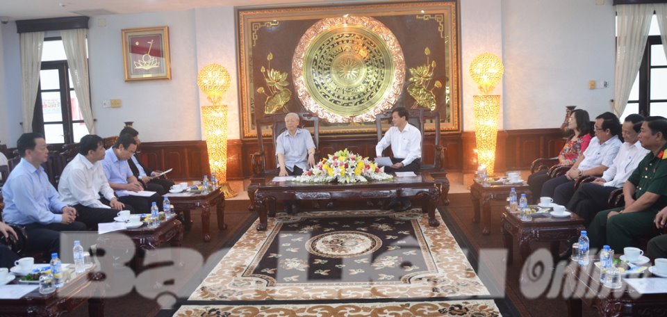 Tổng Bí thư Nguyễn Phú Trọng thăm và làm việc tại Bạc Liêu