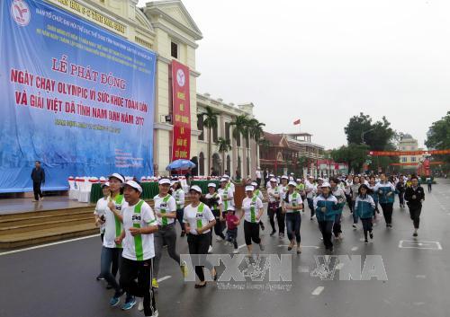 Sôi nổi Ngày chạy Olympic vì sức khỏe toàn dân tại các địa phương