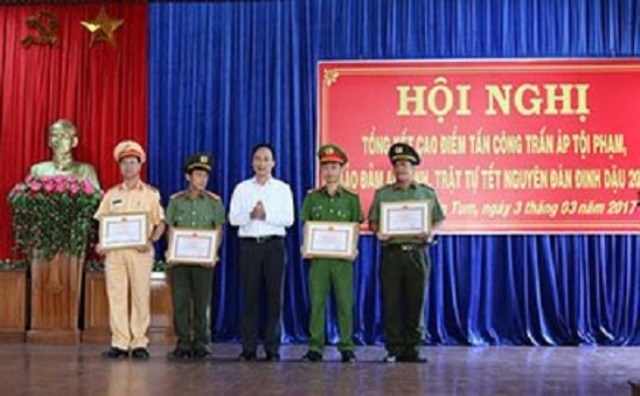 Kon Tum Tổng kết đợt cao điểm tấn công trấn áp tội phạm