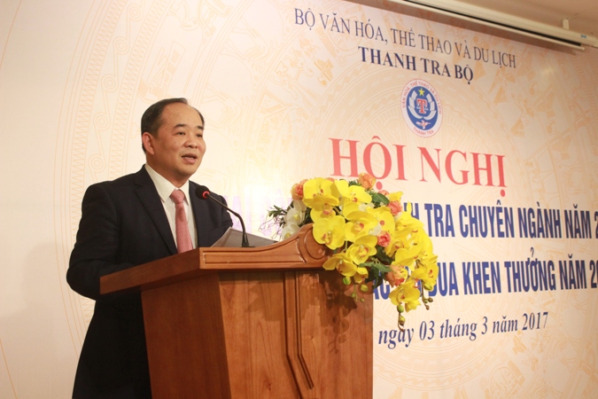 Năm 2016, thanh tra ngành Văn hóa, Thể thao và Du lịch xử phạt số tiền hơn 29 tỷ đồng
