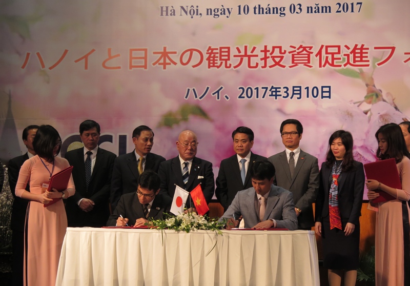 Hợp tác xúc tiến đầu tư, du lịch giữa Hà Nội và Nhật Bản