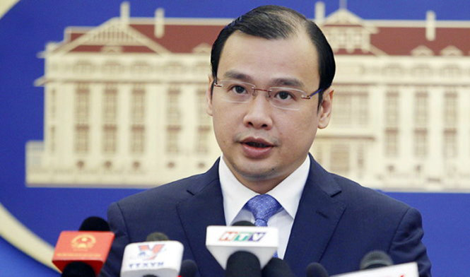 Việt Nam phản đối và yêu cầu phía Trung Quốc tôn trọng chủ quyền của Việt Nam và luật pháp quốc tế