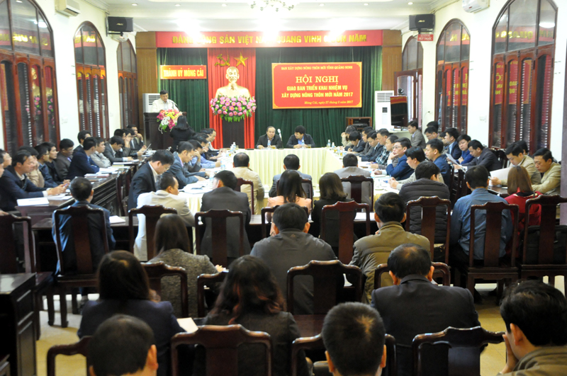 Quảng Ninh Giao ban triển khai nhiệm vụ xây dựng nông thôn mới năm 2017