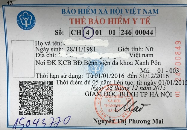 Nhìn thẻ BHYT của bạn để biết được hưởng ở mức nào