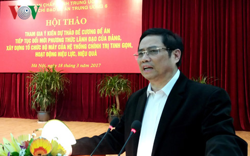 Tiếp tục đổi mới phương thức lãnh đạo của Đảng, xây dựng hệ thống chính trị tinh gọn, hiệu quả