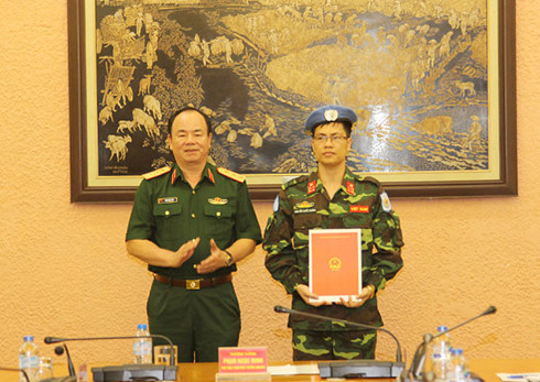 Thêm một sỹ quan Việt Nam tham gia gìn giữ hòa bình Liên hợp quốc