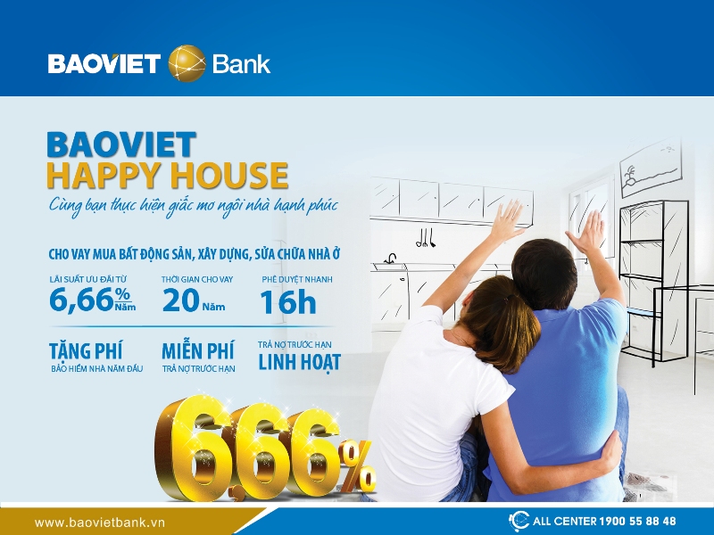 BAOVIET HAPPY HOUSE Thực hiện giấc mơ ngôi nhà hạnh phúc