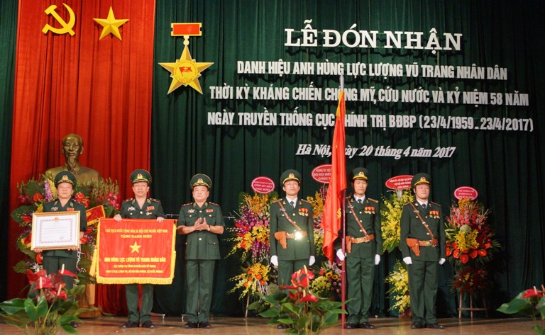 Cục Chính trị Bộ đội Biên phòng đón nhận danh hiệu Anh hùng lực lượng vũ trang Nhân dân