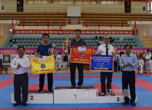 Đội Đồng Tháp 1 vô địch Giải Karatedo Đồng bằng sông Cửu Long mở rộng lần thứ X năm 2017