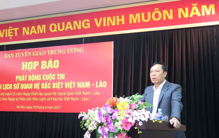 Phát động Cuộc thi “Tìm hiểu lịch sử quan hệ đặc biệt Việt Nam - Lào năm 2017