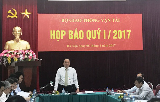 Bộ Giao thông vận tải thông tin về tình hình thực hiện nhiệm vụ quý I năm 2017