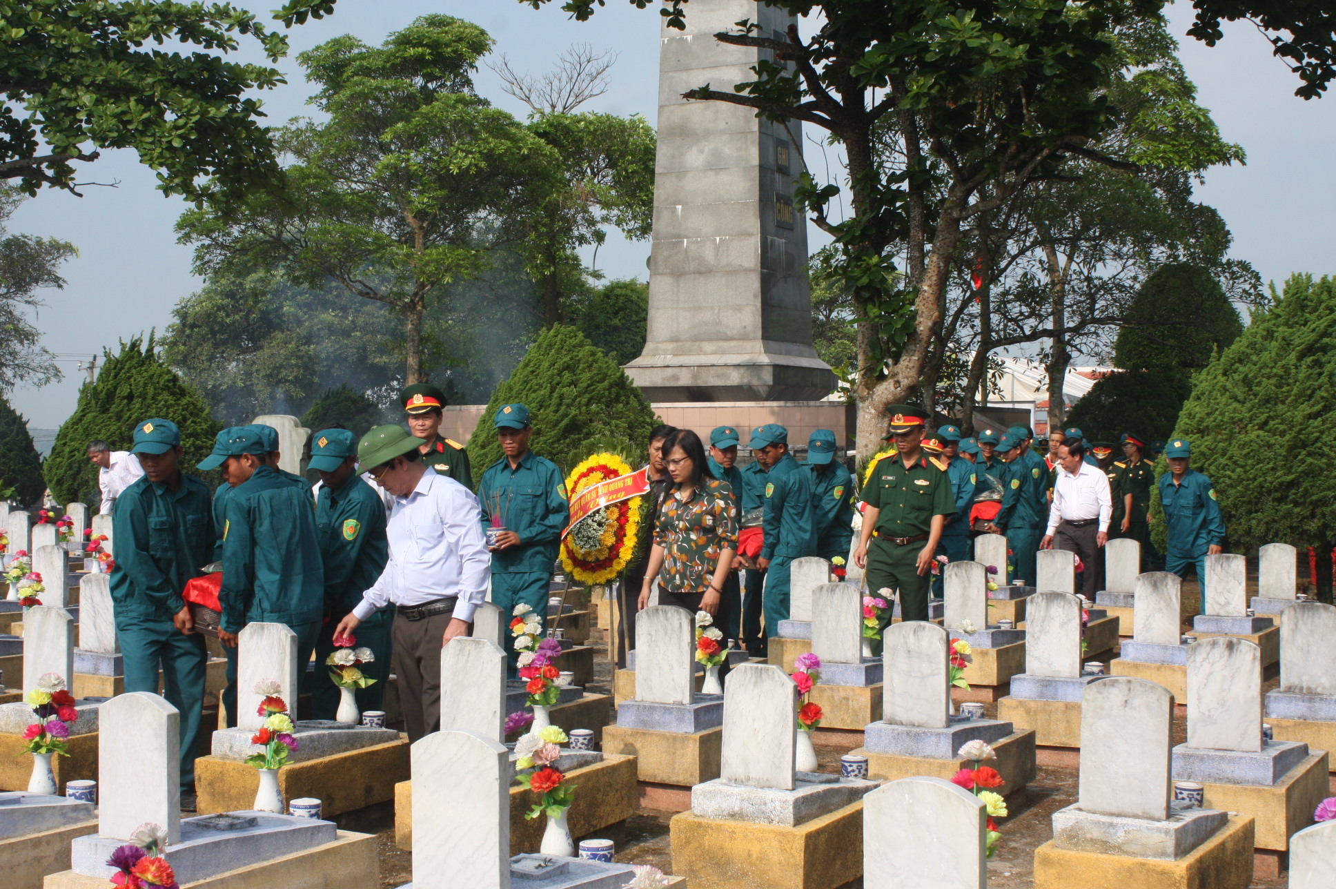 Quảng Trị Truy điệu 15 hài cốt liệt sĩ