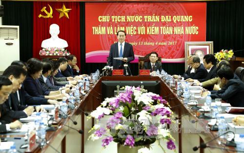 Chủ tịch nước Trần Đại Quang Kiểm toán Nhà nước phải chủ động hơn nữa trong công tác phòng, chống thất thoát, lãng phí