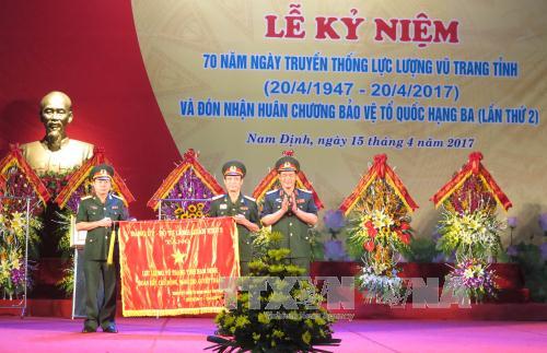 Xây dựng lực lượng vũ trang tỉnh Nam Định vững mạnh toàn diện