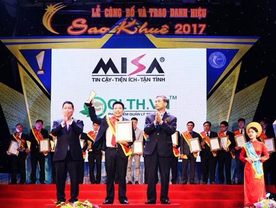 Phần mềm quản lý trường học QLTH VN giành Danh hiệu Sao Khuê 2017