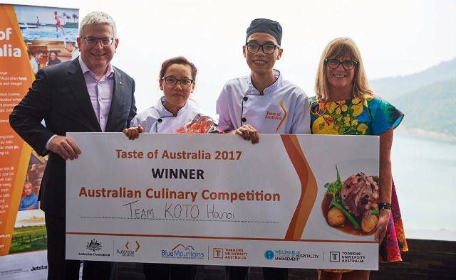 Thí sinh đến từ KOTO Hà Nội chiến thắng Cuộc thi nấu ăn Taste of Australia