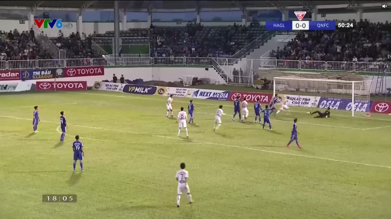 Vòng 17 V-League HAGL giành chiến thắng gây tranh cãi