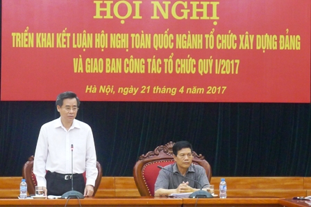 Đảng ủy Khối các cơ quan TƯ Triển khai Kết luận Hội nghị toàn quốc ngành Tổ chức xây dựng Đảng