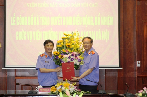 Trao Quyết định bổ nhiệm Viện trưởng Viện Kiểm sát nhân dân cấp cao tại Hà Nội