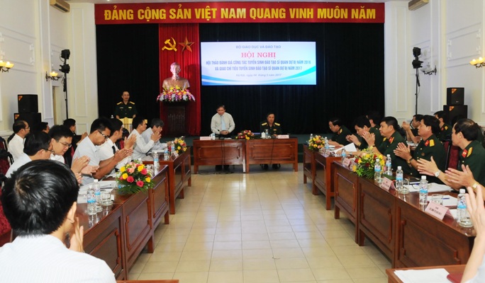 Năm 2017 giao 630 chỉ tiêu tuyển sinh đào tạo sĩ quan dự bị