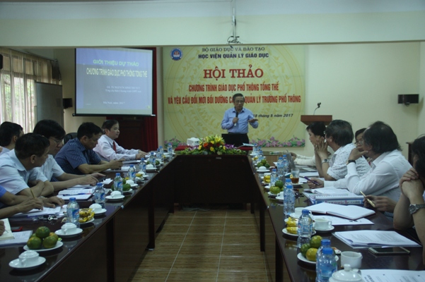 Chương trình phổ thông mới phải bám sát chuẩn nghề nghiệp giáo viên phổ thông