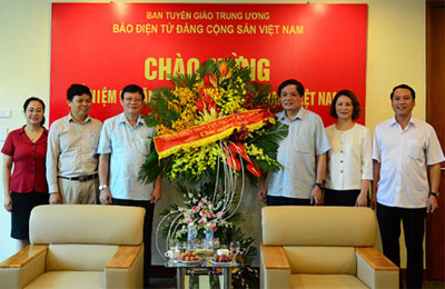Nhiều cơ quan, đơn vị chúc mừng Báo điện tử Đảng Cộng sản Việt Nam