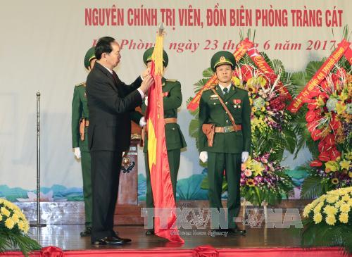 Chủ tịch nước trao danh hiệu Anh hùng Lực lượng vũ trang nhân dân tặng Bộ đội Biên phòng thành phố Hải Phòng