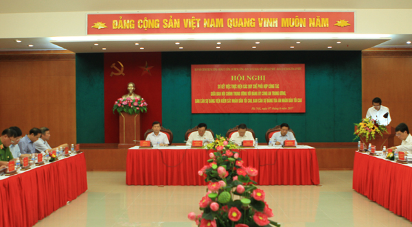 Tăng cường phối hợp đẩy nhanh tiến độ giải quyết án tham nhũng, kinh tế đặc biệt nghiêm trọng