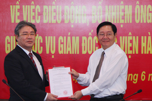 Đồng chí Đặng Xuân Hoan giữ chức vụ Giám đốc Học viện Hành chính Quốc gia