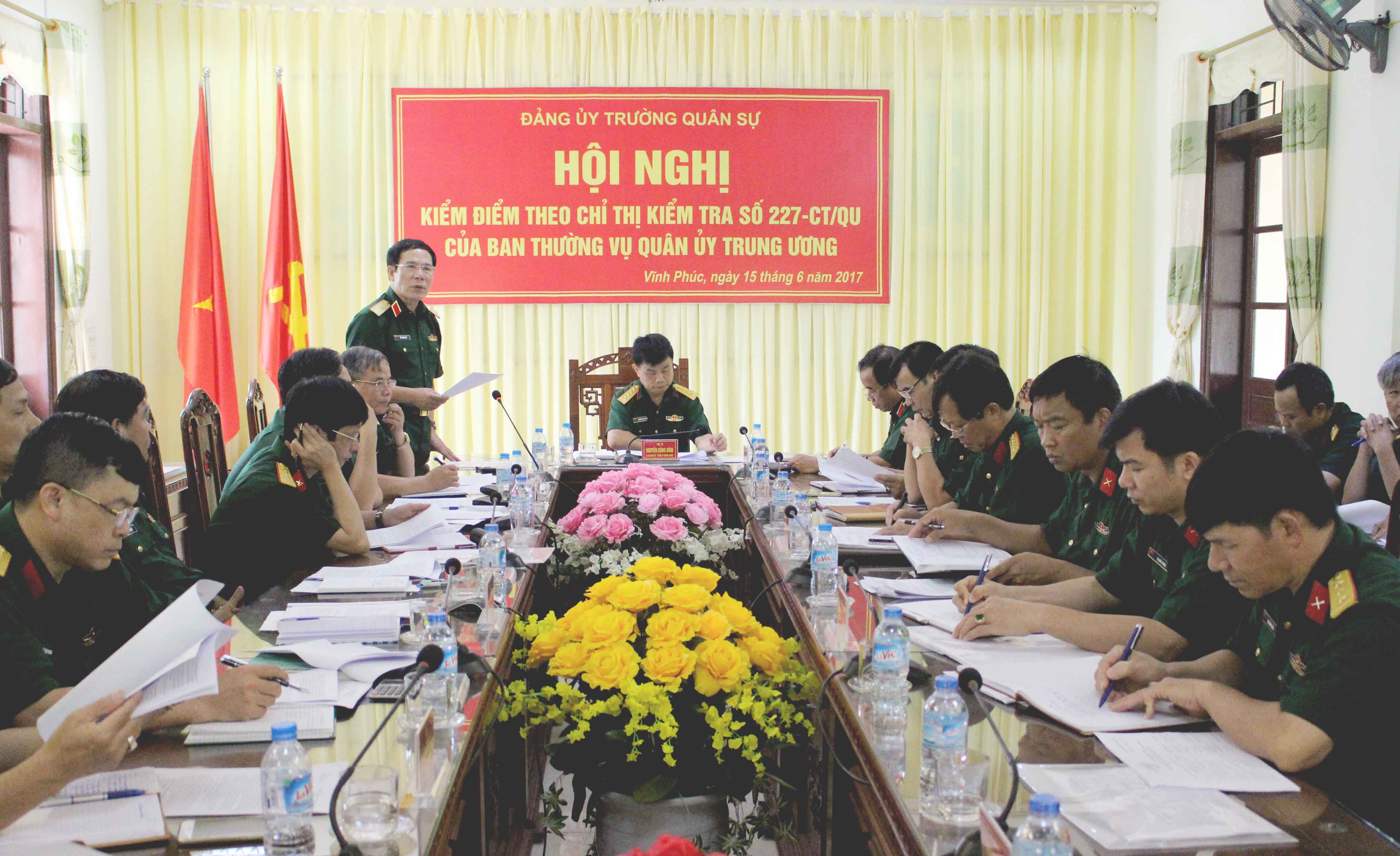 Quân ủy Trung ương kiểm tra Đảng ủy Trường Quân sự Quân khu 2