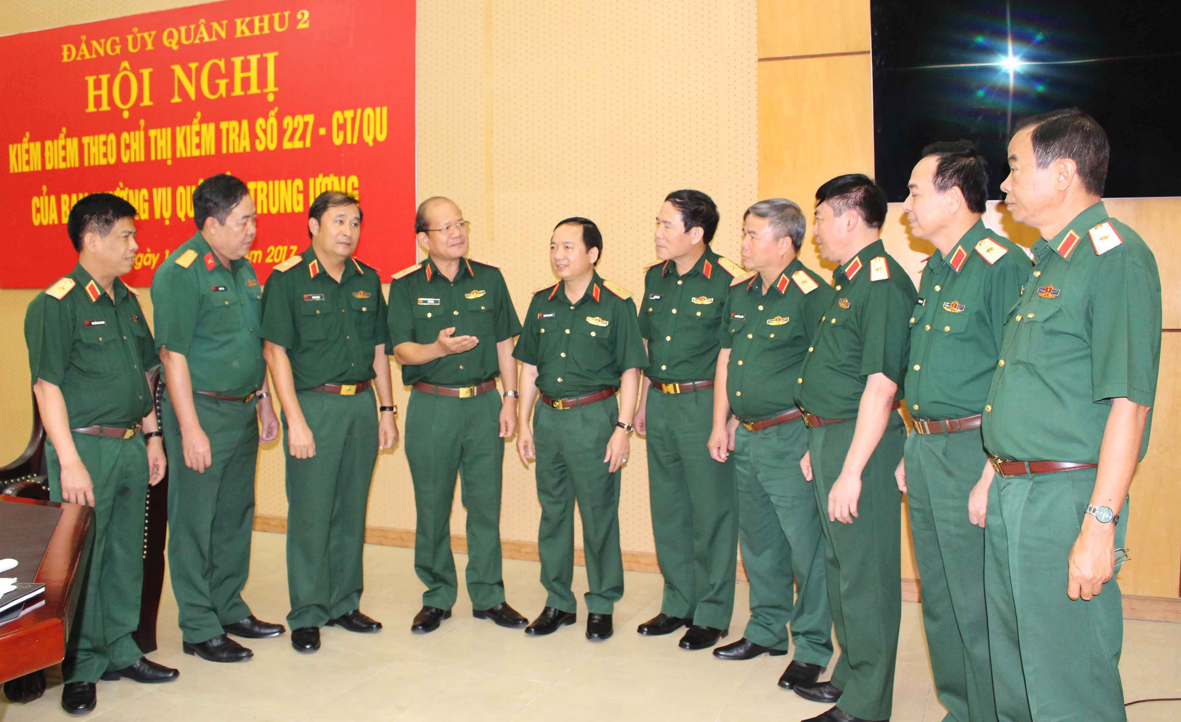 Đảng ủy Quân khu 2 thực hiện tốt nội dung kiểm tra của Quân ủy Trung ương