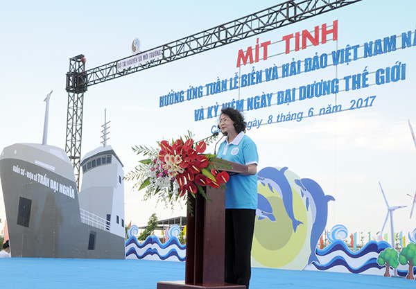 Mít tinh hưởng ứng Tuần lễ Biển và Hải đảo Việt Nam và Ngày Đại dương thế giới năm 2017