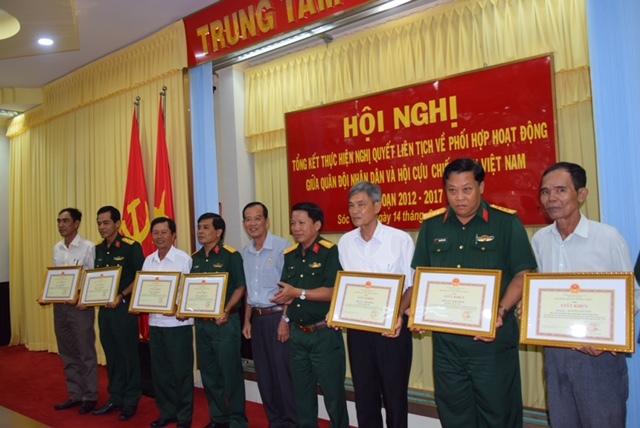 Sóc Trăng Tổng kết công tác phối hợp hoạt động giữa Bộ chỉ huy quân sự và Hội Cựu chiến binh