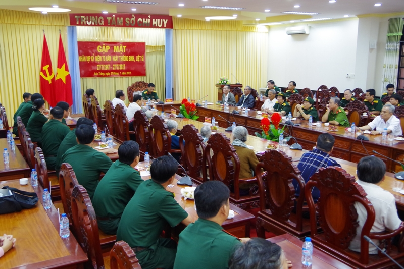 Sóc Trăng Gặp mặt nhân kỷ niệm 70 năm Ngày Thương binh - Liệt sỹ