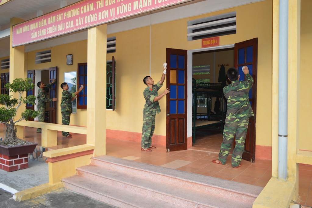 Xây dựng và quản lý doanh trại chính quy, xanh, sạch, đẹp
