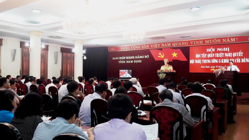 Nam Định Học tập, quán triệt Nghị quyết Trung ương 5 khóa XII ​
