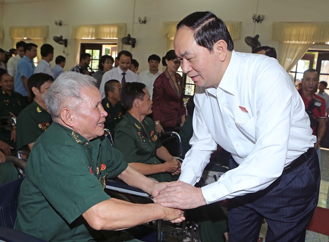 Thấm nhuần đạo lý uống nước nhớ nguồn , thực hiện tốt công tác thương binh, liệt sĩ, người có công với cách mạng