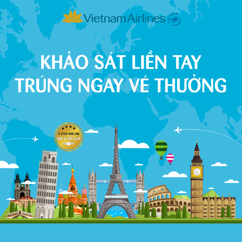 Vietnam Airlines triển khai chương trình khảo sát chất lượng dịch vụ trực tuyến