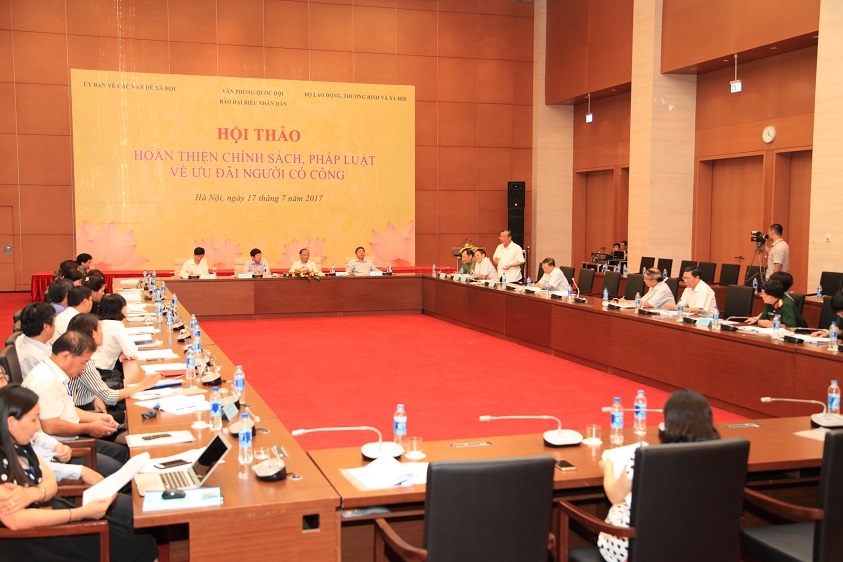 Hoàn thiện chính sách, pháp luật về ưu đãi người có công