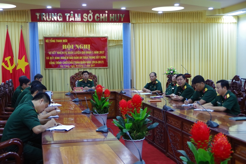 Bộ Tổng Tham mưu sơ kết nhiệm vụ huấn luyện giai đoạn 1 năm 2017
